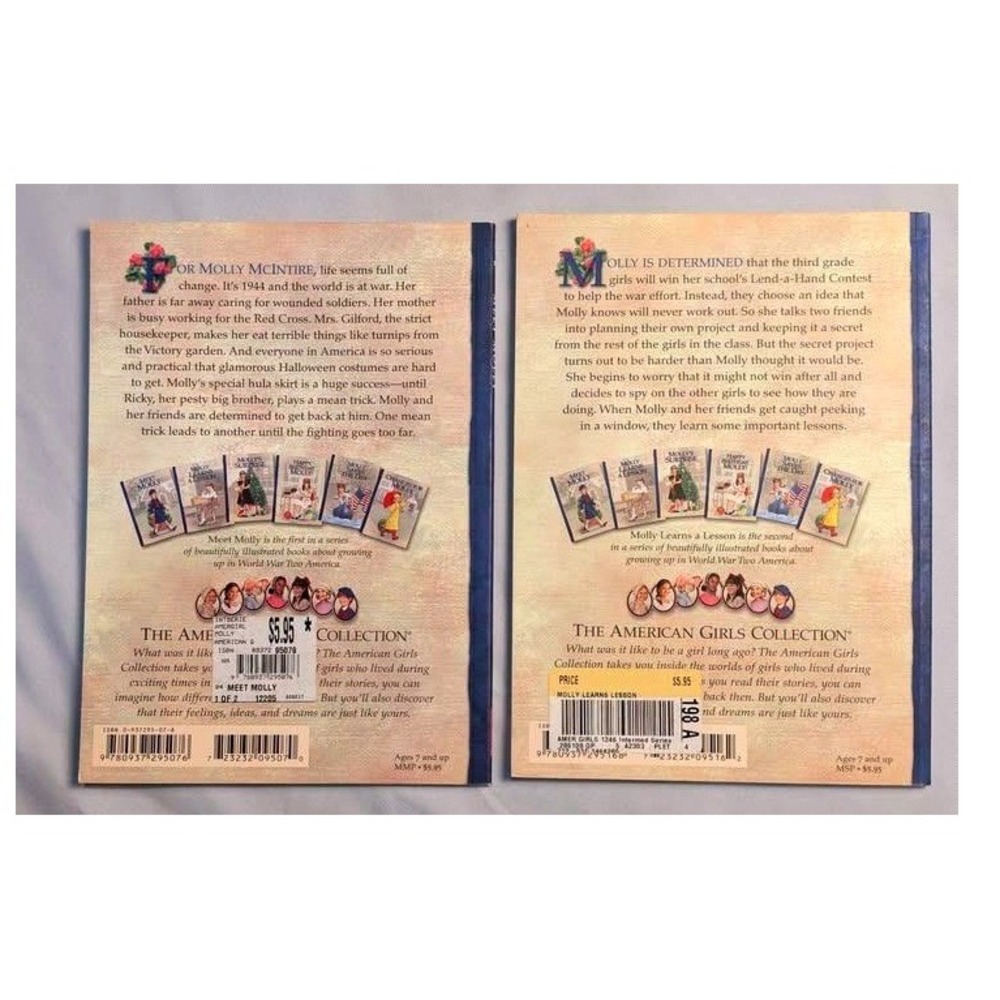 American Girls Collection~Books 1 & 2 Meet Molly/Molly Learns A Lesson/Softcover - Picture 2 of 10